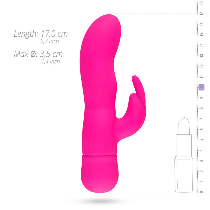 Easytoys Mad Rabbit rozā vibrators - zaķis