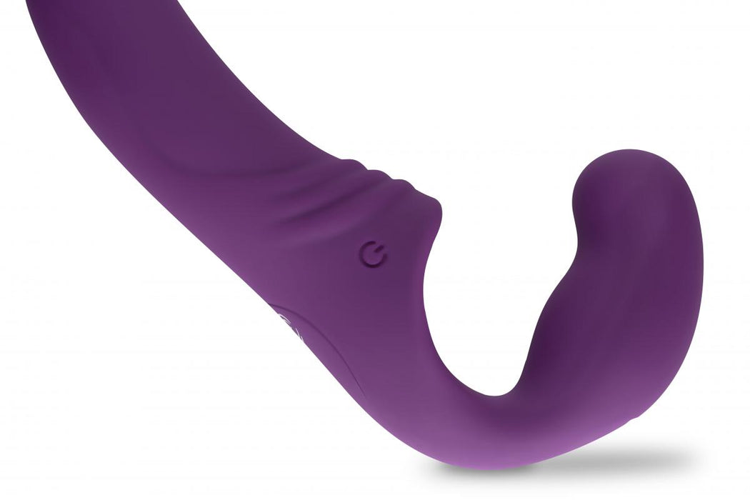 Easytoys bezsiksnu strap-on vibrējošais strapons