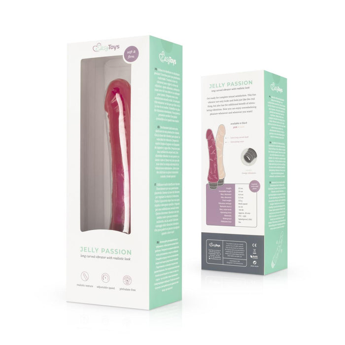 Easytoys Jelly Passion rozā vaginālais vibrators