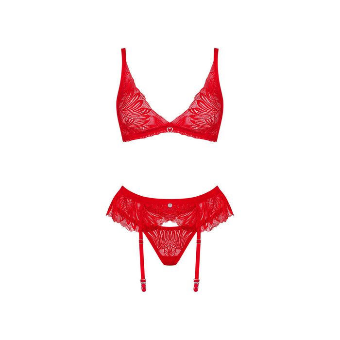 Obsessive komplekts Chilisa 3 daļas, sarkans M/L