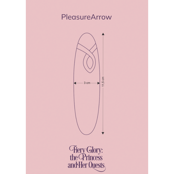FairyGasm PleasureArrow mini vibrators - Fiery Glory: Princese un viņas meklējumi, violets