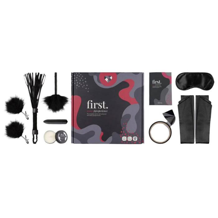 First. Kinky SEXperience Starter Set seksa rotaļlietu komplekts, 8 daļas