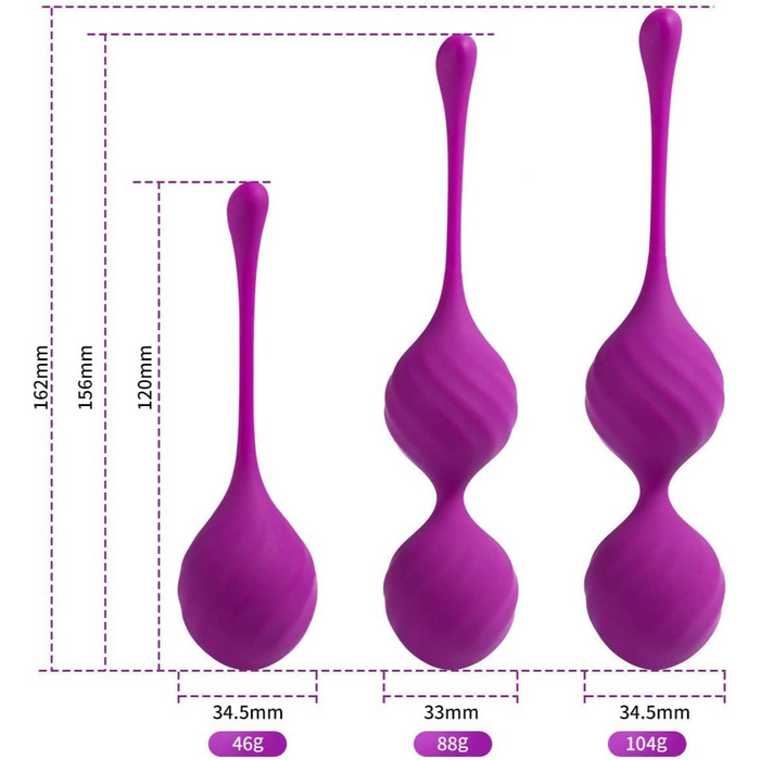 Minksti silikono treniruociu kamuoliukai moterims