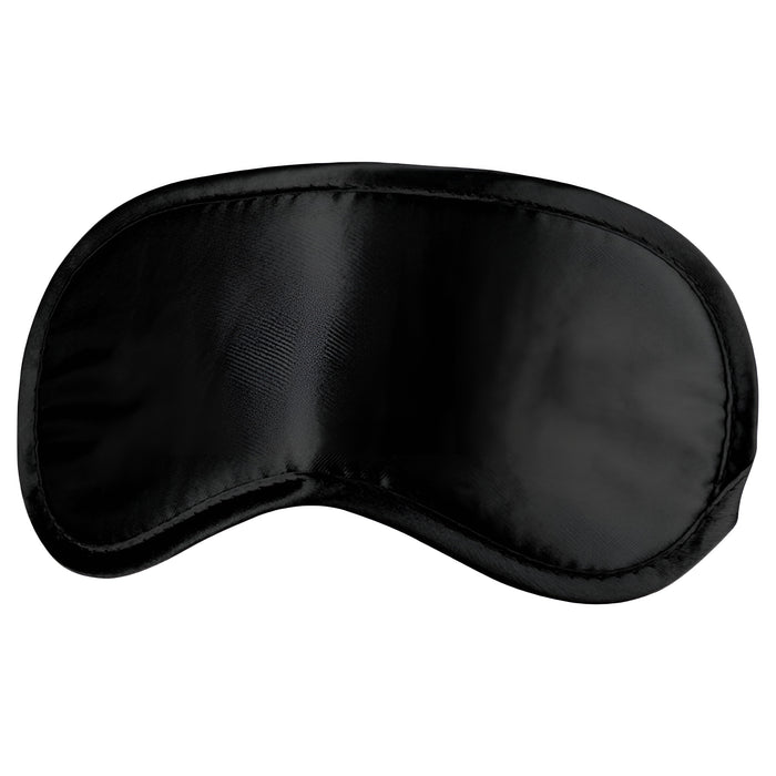 Ouch! satīna melnā acu maska