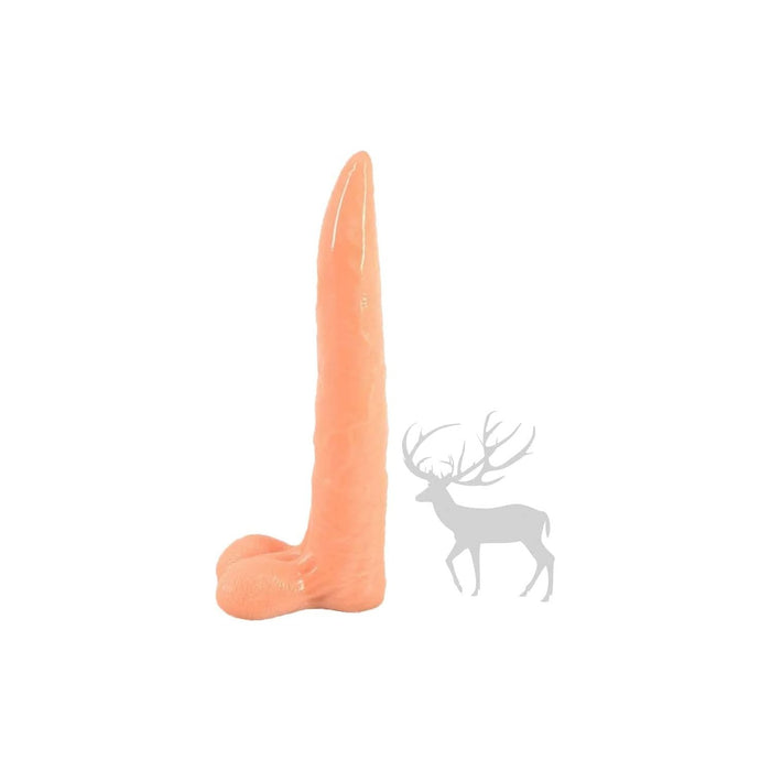 25,5 cm garīdzīga brieža formā dildo, elastīgs un mīksts intīmajām baudām