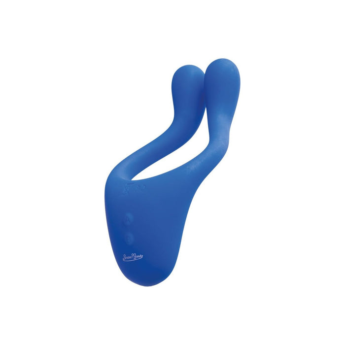 Universāls zils pāru vibrators ar 7 vibrācijas programmām un klusumu