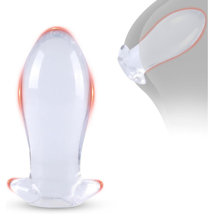 Analais Dildo ar 4 Izmēriem un Ergonomisku Dinozaura Olu Dizainu