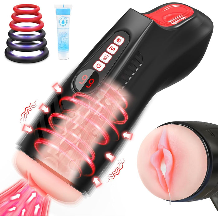 Электрический мастурбатор для мужчин с сильной присоской и 9 режимами