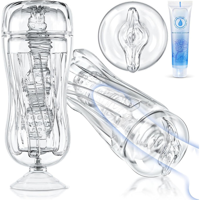 Reālistisks Kabatas Masturbators ar Stipru Pievilkšanas Sūcēju Vīriešiem