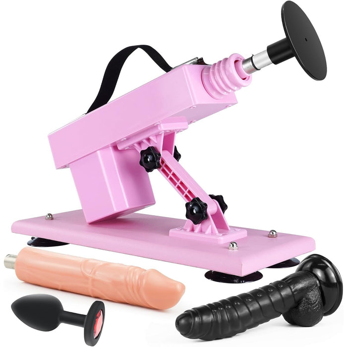 Inteliģentā seksa mašīna ar spēcīgu piesūcekni un regulējamu intensitāti