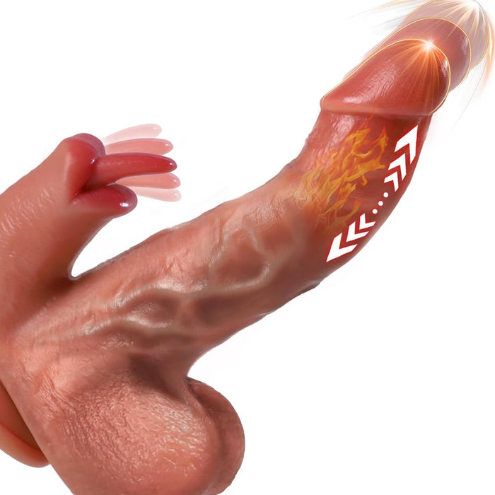 Reālistisks Dildo ar Lickfunkciju un 81 Lustrežīmu Sievietēm