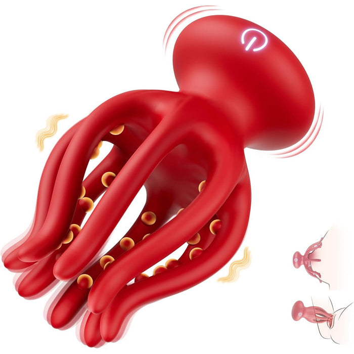 10 režīmu vibrators pārim ar unikālu astoņkāju dizainu