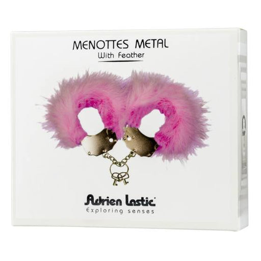 Adrien Lastic Menottes rožiniai pūkuoti antrankiai - Adrien Lastic