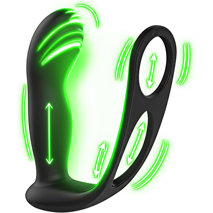 4-in-1 Anālais Vibrators Vīriešiem ar 9 Vibrācijas Režīmiem un Lietotnes Kontroli