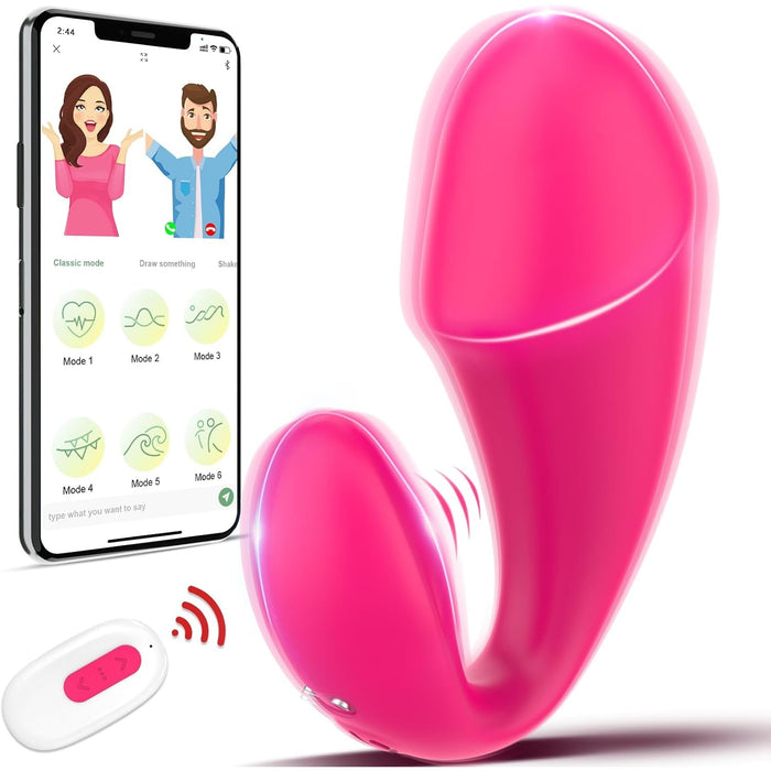 Вибратор с 10 режимами вибрации и приложением для женщин и пар