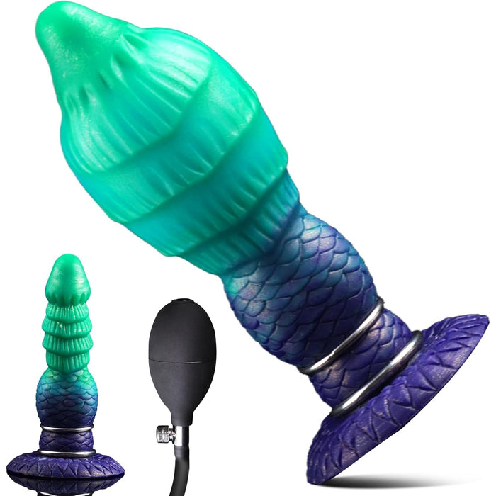 Pūšamais dildo ar mezglu – regulējams biezums un unikāls dizains