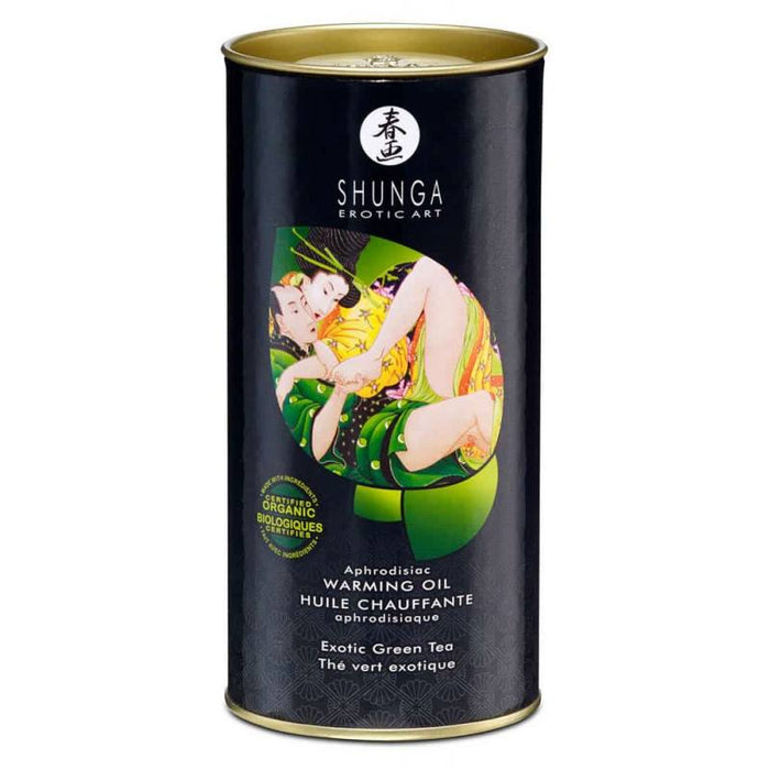 Shunga Green Tea Organica organiskā afrodiziaka masāžas eļļa 100ml