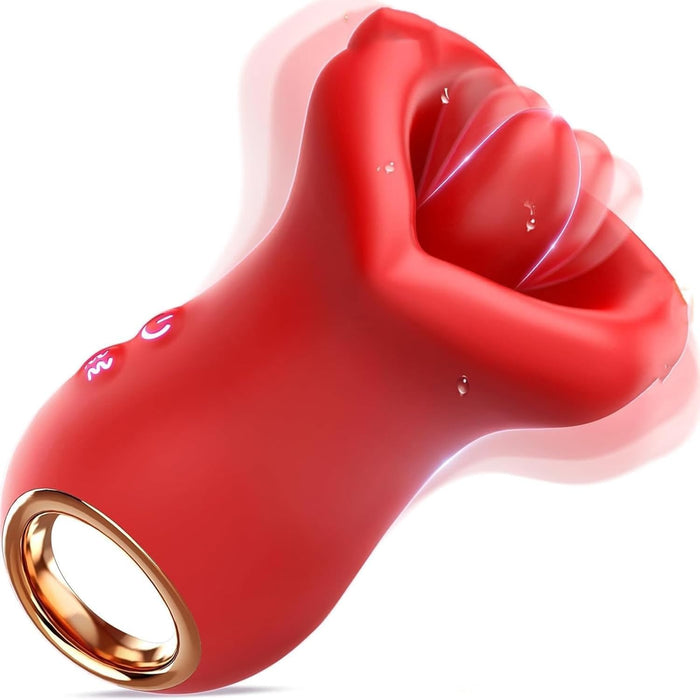 3-in-1 Vibrators sievietēm ar Klitora Stimulāciju, Mēles Laizīšanu un Sūkšanu