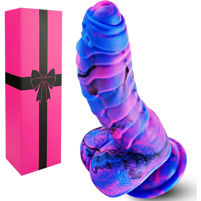 17,5 cm Mazs Krāsains Monstra Dildo ar Spēcīgu Pielipšanas Pamatni