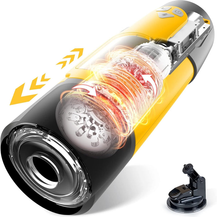 Электрический мастурбатор для мужчин с 7 режимами, телескопом и вращением