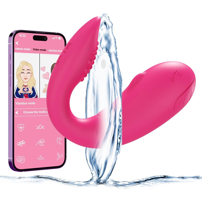 Mini vibrators sievietēm ar 9 vibrācijas režīmiem un APP vadību, kluss klitora stimulators