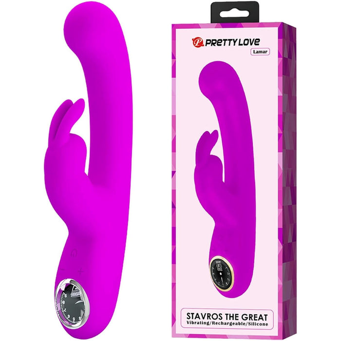 Lamar Violetais Rabbit Vibrators ar G punkta stimulāciju