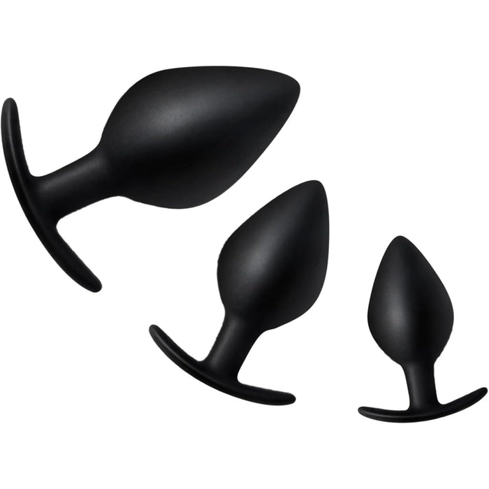 Силиконовая анальная пробка с сильной присоской и T-образной ручкой для комфорта