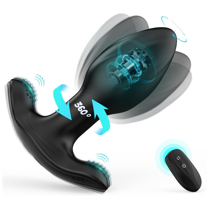 Аналоговый вибратор для мужчин и женщин с 10 режимами вращения и вибрации с сильной присоской