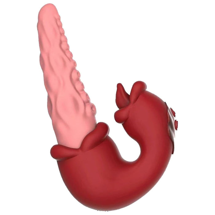 Вибратор для женщин с сильной присоской и функцией облизывания