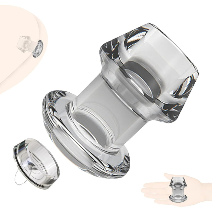 Прозрачный анальный расширитель из медицинского TPE с сильной присоской