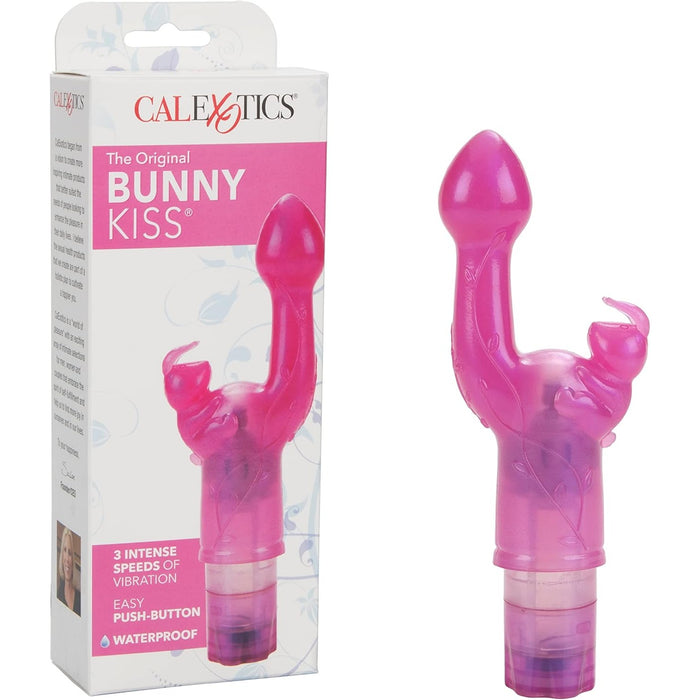 "The Original" Bunny Kiss - вибратор с сильной присоской для клитора, розовый
