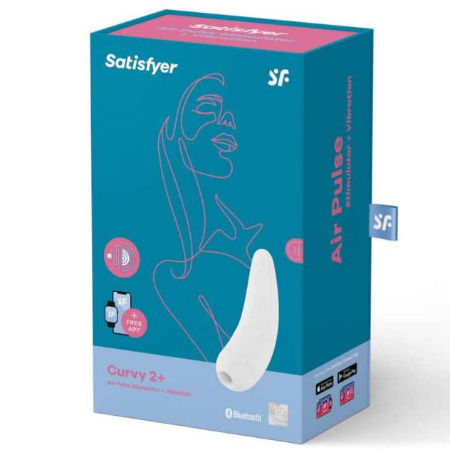 Satisfyer Curvy 2+ balts sieviešu stimulators