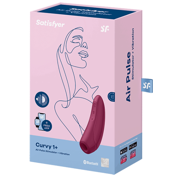 Satisfyer Curvy 1+ sarkans sieviešu stimulators