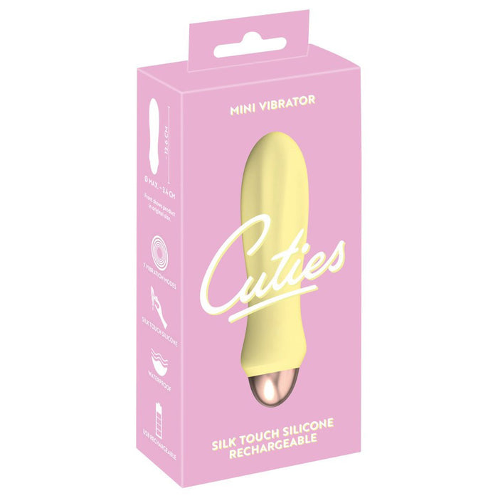 Cuties geltonas mini vaginalinis vibratorius 2.0 - Cuties