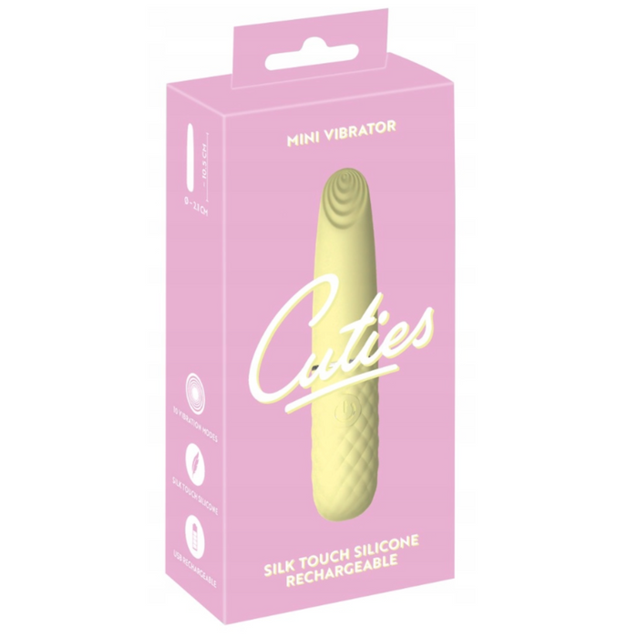 Cuties Silk Touch dzeltenais mini vibrators