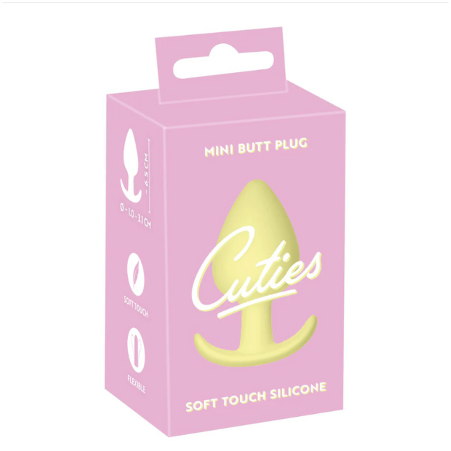 CUTIES dzeltens mini anālais spraudnis