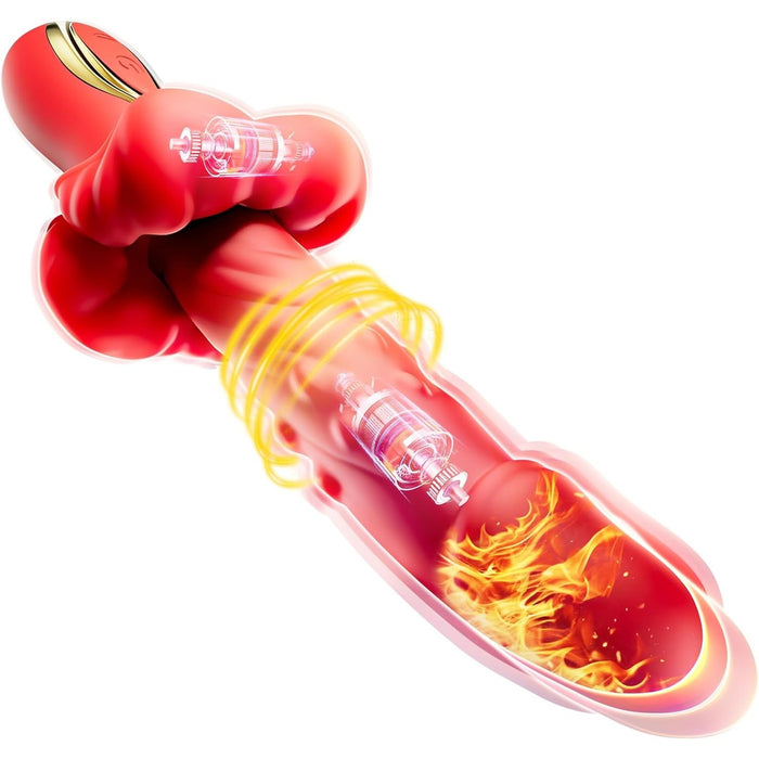 3-в-1 вибратор для женщин с 10 режимами вибрации и функцией нагрева