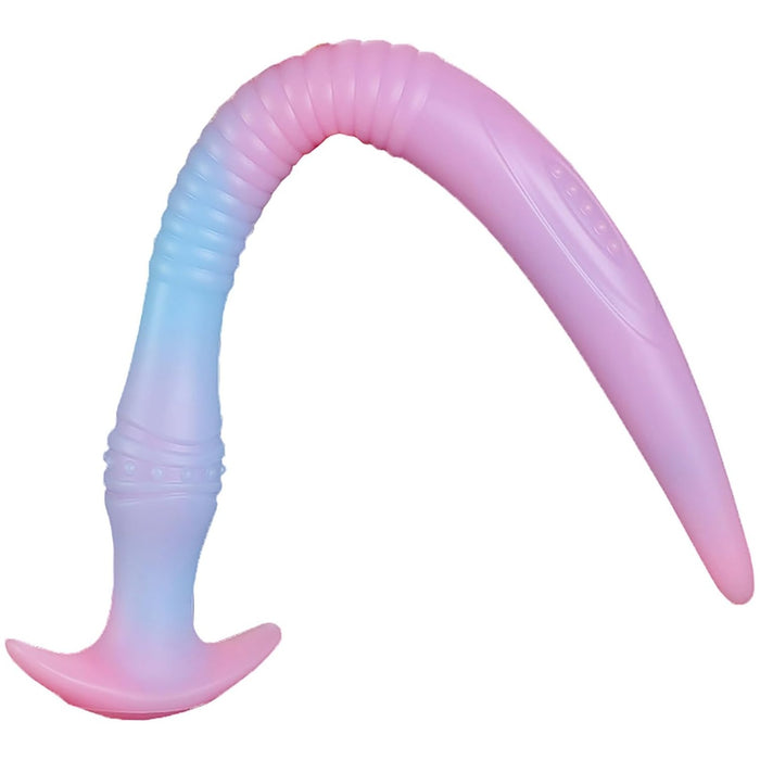 Мягкий силиконовый светящийся анальный плаг для женщин и пар с сильной присоской