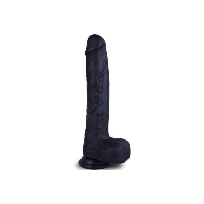 Reālistisks XXL dildo 25,5 cm ar spēcīgu piesūcekni un īstām detaļām
