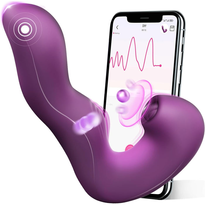 3 в 1 Вибратор для женщин и пар с сильной присоской и 10 режимами вибрации