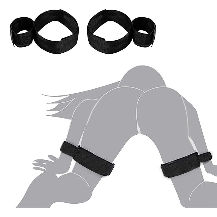 Наручники и манжеты для бедер с регулируемыми ремнями с сильной присоской для легкого BDSM