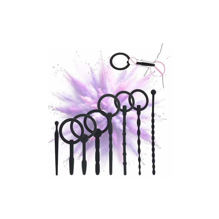 8 Шт. Силиконовые Дилататоры с Пенисным Кольцом, с сильной присоской