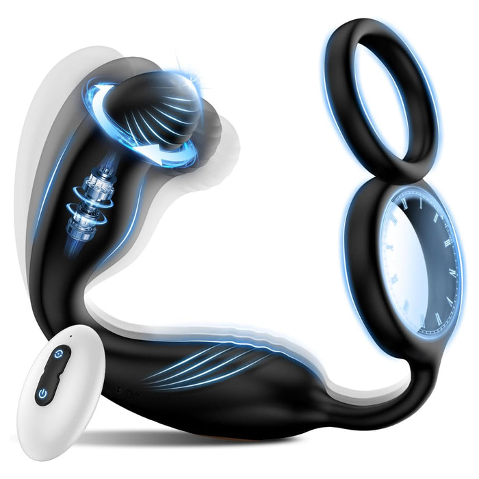 Anālais vibrators vīriešiem ar 360° rotāciju un 10 vibrācijas režīmiem