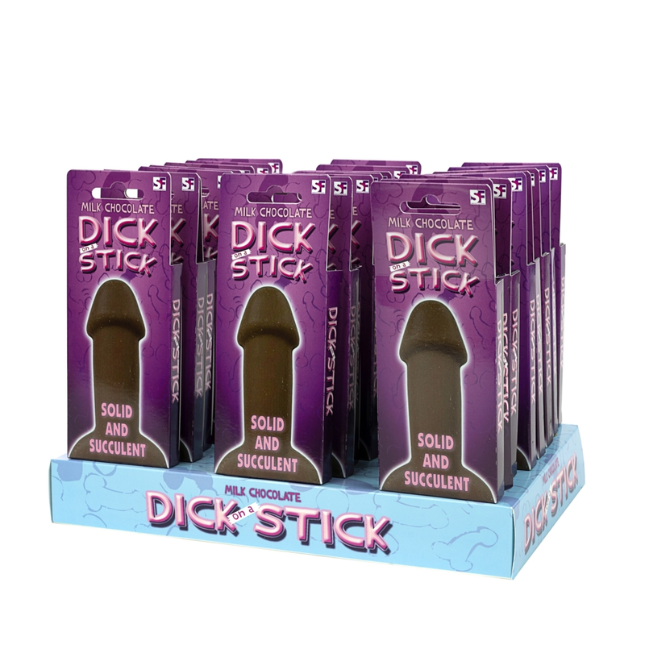 Dick on Stick dzimumlocekļa formas konfektes, piena šokolādes ch.