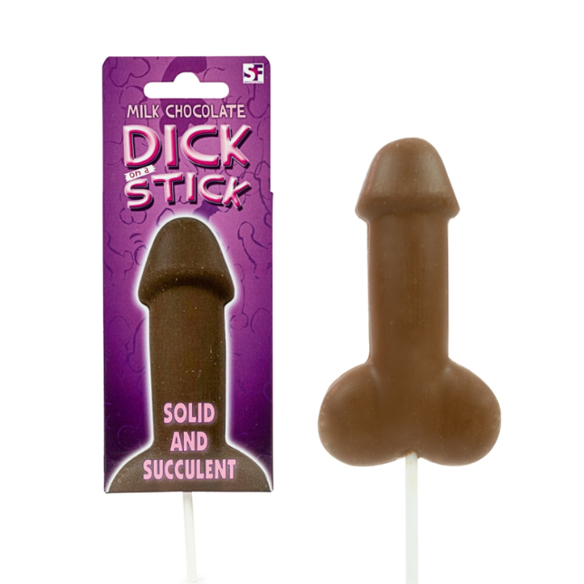 Dick on Stick dzimumlocekļa formas konfektes, piena šokolādes ch.