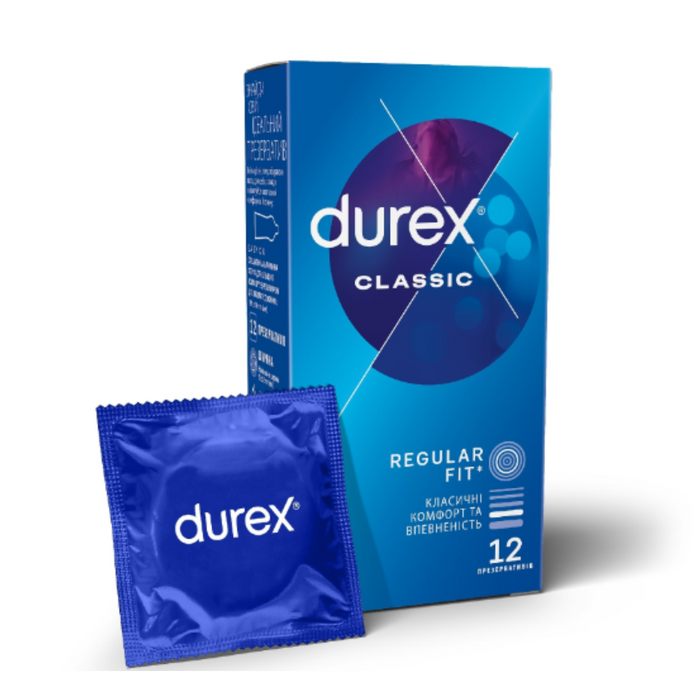 Durex Classic standarta prezervatīvi