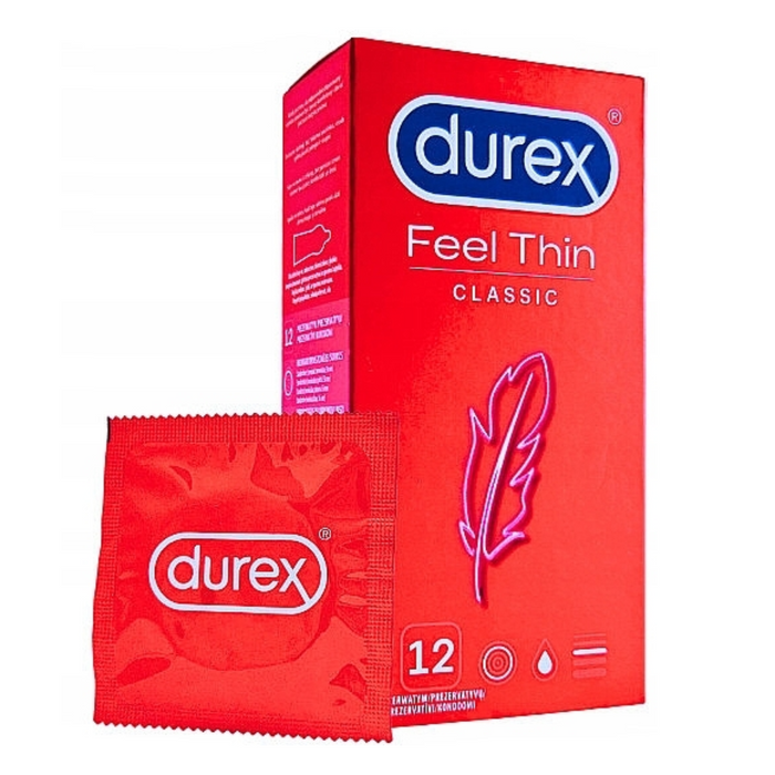 Durex Feel Thin Classic plānie prezervatīvi