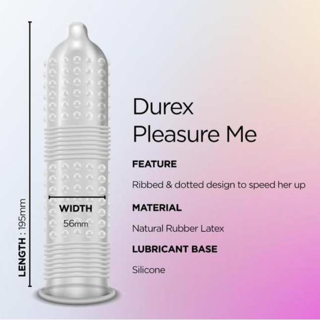 Durex Pleasuremax stimulējošie prezervatīvi, 3 gab.