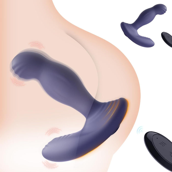 Anālais vibrators ar 10 vibrācijas režīmiem un 360° pagriešanu ar tālvadību