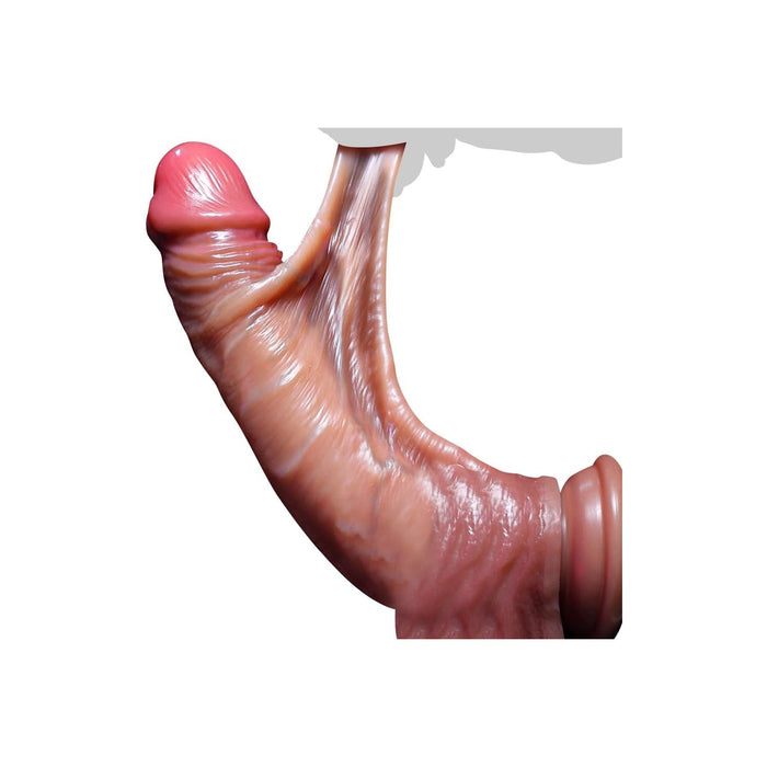 Реалистичный 18 см силиконовый дилдо с сильной присоской